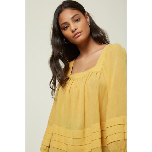 O'Neill Women's Maris Cotton Blouse Small Lightweight Boho Loose Flowy - Picture 3 of 9